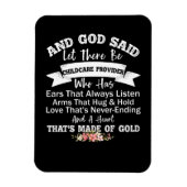 そして神は育児の提供者がいると言った マグネット (縦)