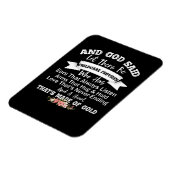 そして神は育児の提供者がいると言った マグネット (左側)