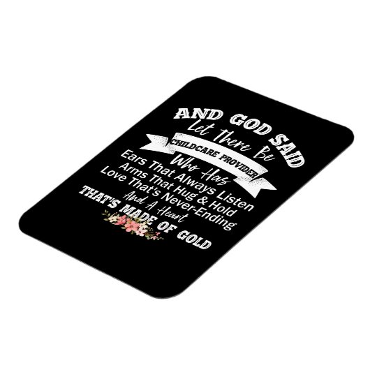 そして神は育児の提供者がいると言った マグネット (左側)