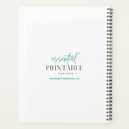 そして私が行くアートルームには、アーティストのためのギフト プランナー手帳 (裏面)