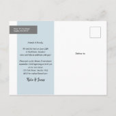 そして私たちはこっそり結婚しました 結婚発表 案内ポストカード (裏面)