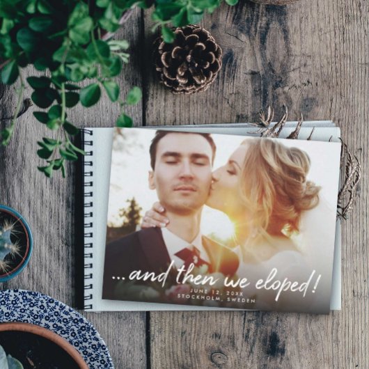 そして私たちはこっそり結婚しました 結婚発表 案内ポストカード