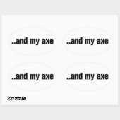 そして私の斧 楕円形シール (シート)