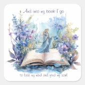 そして私の本に私は私の心を失って見つけるに行く….. スクエアシール (正面)