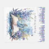 そして私の本に私は私の心を失って見つけるに行く….. フリースブランケット (正面(横))