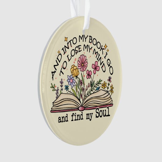 そして私の本に行く – フローラブック恋人 オーナメント (正面)