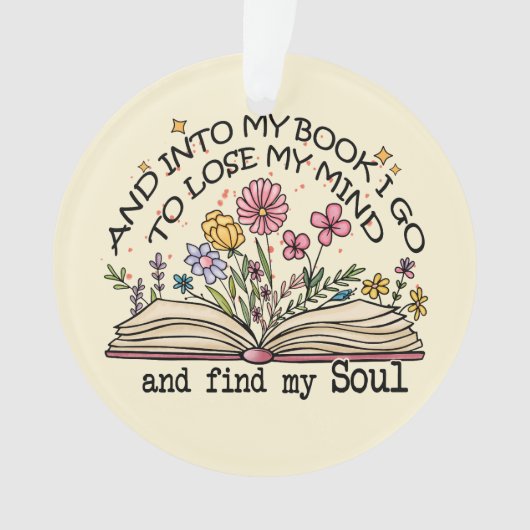 そして私の本に行く – フローラブック恋人 オーナメント (正面)