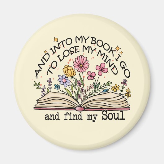 そして私の本に行く – フローラブック恋人 マグネット (正面)