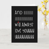 そして私はあなたの可愛い引用文カードを愛する カード (黄色い花)