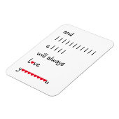 そして私はいつもあなたを気の利いたユーモアおもしろいの引用文を愛する マグネット (左側)