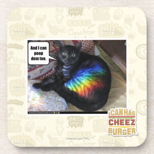 そして私はウンチdemできますも コースター (正面)