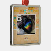 そして私はウンチdemできますも メタルオーナメント (右)