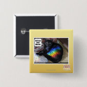 そして私はウンチdemできますも 缶バッジ (正面&裏面)