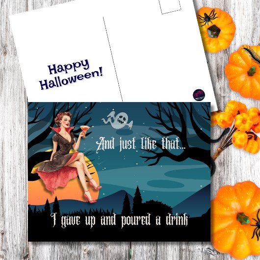 そして私は上に上げ与えて飲み物を注いだ シーズンポストカード