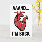 そして私は戻ってきた 開心術, 心臓手術を乗り越えて カード (黄色い花)