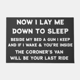 そして私は横になって寝た ドアマット