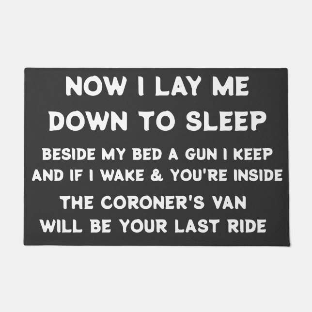 そして私は横になって寝た ドアマット (正面)