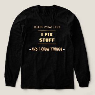 そして私は物事を知っている…黒と黄色の文字 トライブレンドTシャツ