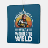 そして私は考え何と素晴らしい溶接を自分自身におもしろいする セラミックオーナメント (左)