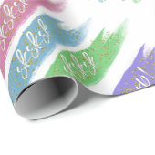 そして私は | skskskブラシストロープパステルガーリーテル ラッピングペーパー (ロールコーナー)