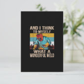 そして私考えは何て素晴らしい溶接ヴィンテージか サンキューカード (スタンド正面)