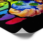 そして私考えは何という素晴らしい世界の地球か ポスター (角)