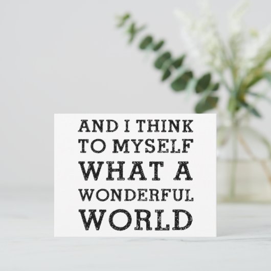 そして素晴らしい世界 ポストカード (スタンド正面)