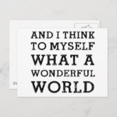 そして素晴らしい世界 ポストカード (正面/裏面)