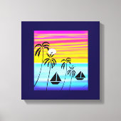 そして素晴らしキュートなトロピカルセーリング キャンバスプリント (正面)