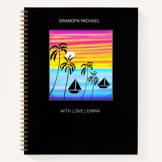 そして素晴らしキュートなトロピカルセーリング ノートブック (正面)