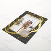 そして素晴らし洗練された写真のクリスマス 箔シーズンカード (回転した状態)