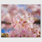 そして素晴らし驚くべきピンクの桜の花 ラッピングペーパー (フラット)