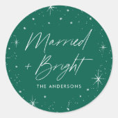 そして結婚したブライトグリーンの休日 ラウンドシール (正面)