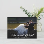 そして結婚した明るいクリスマス |シルバモダンー写真 シーズンカード (スタンド正面)