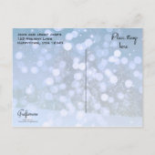 そして結婚した明るい新婚初めてのクリスマス シーズンポストカード (裏面)