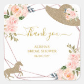 そして結婚式場へ！ ブライダルシャワー スクエアシール (正面)