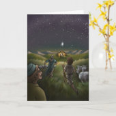 そして羊飼い来はベビーに。 カード (黄色い花)