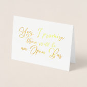 そして美おもしろいしい花嫁介添人の提案 箔カード (正面)