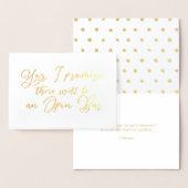 そして美おもしろいしい花嫁介添人の提案 箔カード (ディスプレー)