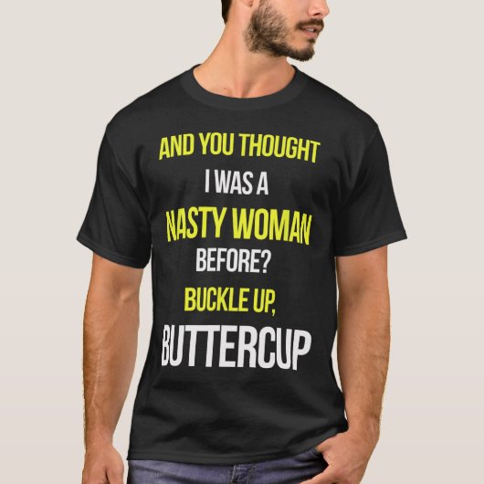 そして考え君は僕がアンチ扱いにくTrの前の女だった Tシャツ (正面)