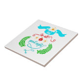 そして良い夜のクリスマスタイポグラフィに タイル (側面)