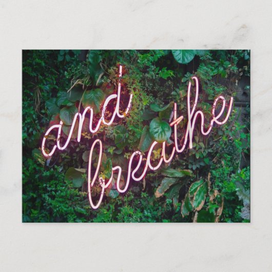 そして葉は生命を呼吸する リラックス ポストカード (正面)