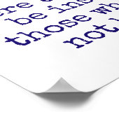 そして見られた人々踊り – 音楽引用文 ポスター (角)