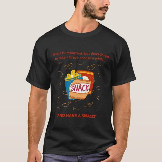 そして軽食を食べる Tシャツ (正面)