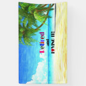 そして退職したそれを愛して…カラフルデザイン 横断幕 (縦)