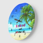 そして退職したそれを愛して ラージ壁時計 (傾斜)