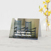 そして退職したまだ揺れている カード (黄色い花)