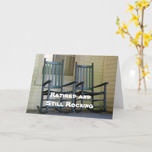 そして退職したまだ揺れている カード (黄色い花)