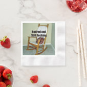 そして退職したまだ揺れている 縁ありカクテルナプキン (インサイチュ)