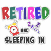 そして退職した中に寝ていた シール (正面)